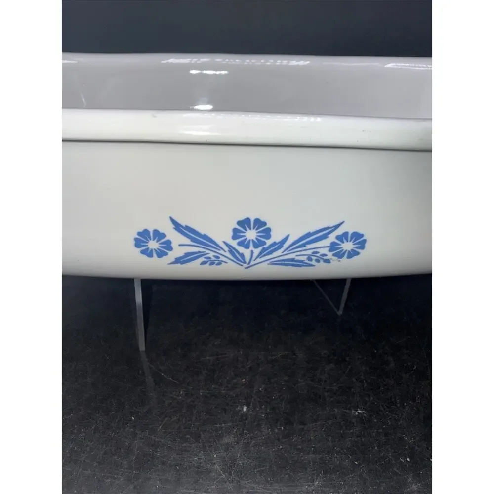 Vintage Corning Ware Cornflower Blue P-21 Roaster, Baking Dish Made in USA
